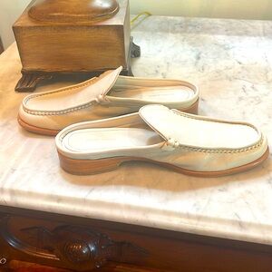 Gently Worn Mansur Gavriel Walker Mule color: chalk